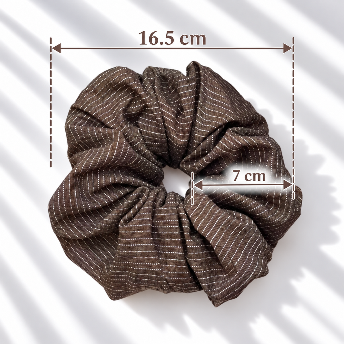 可可織紋髮圈 Cocoa Weave Scrunchie